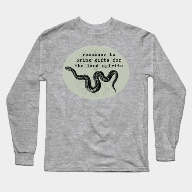 Gifts for the Land Spirits Long Sleeve T-Shirt by Spiritsunflower